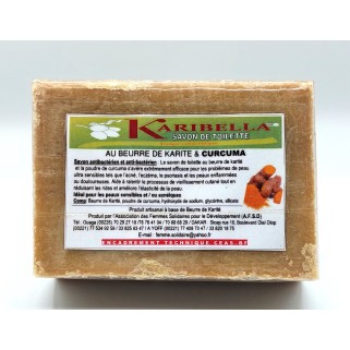 Savon au beurre de karité et curcuma